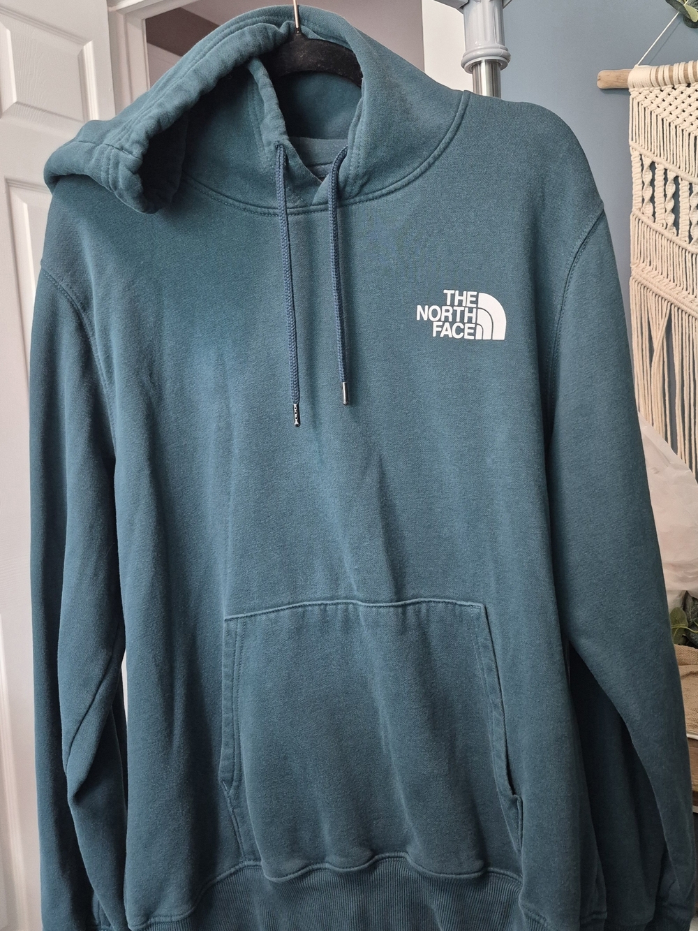 The North Face Men's Green Hoodie Sweatshirt/Hoodie - Never Stop Exploring Sz L - Picture 2 of 4